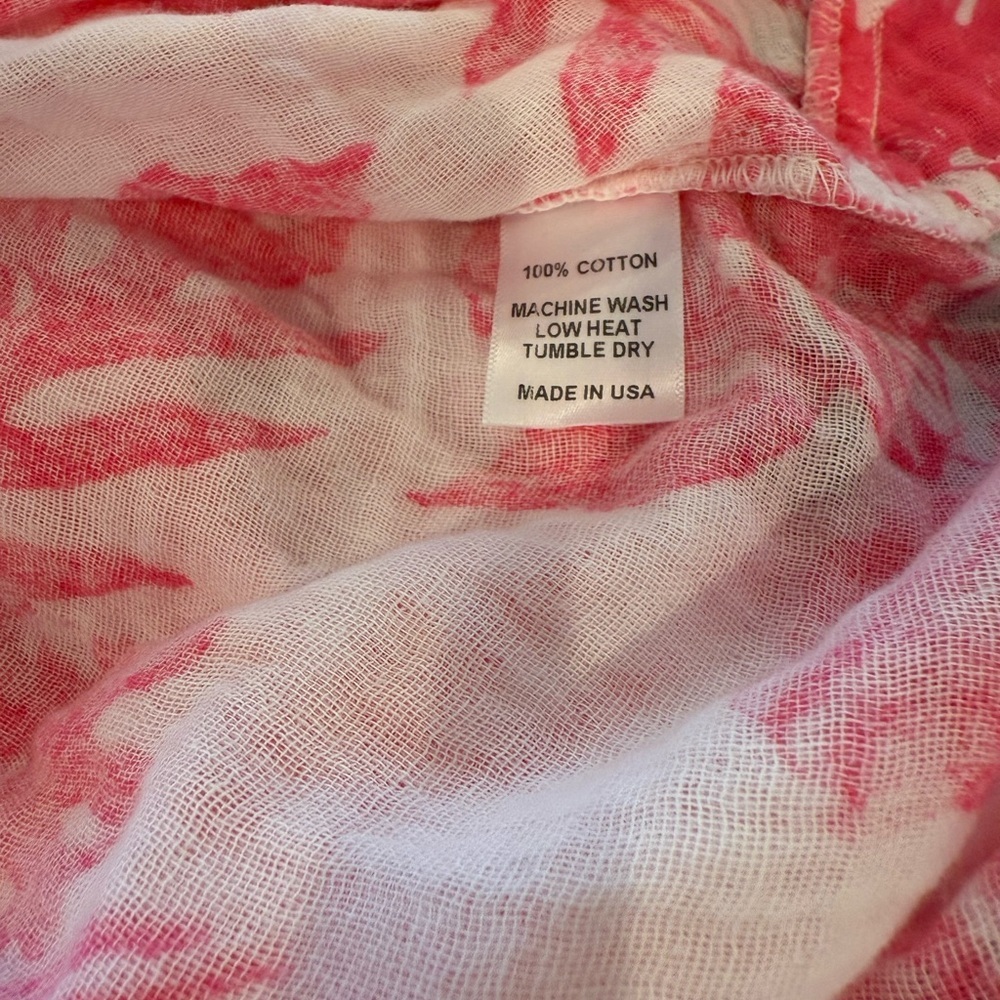 Felicitié 100% Cotton Gauze Palm Print Cover-Up NWT - Picture 6 of 7
